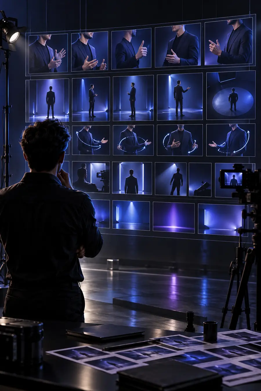 Reference visual used to plan an avatar-led scene