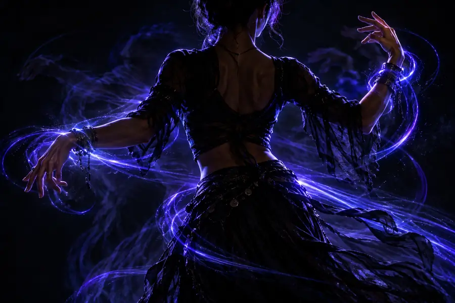 A visual reference emphasizing hand and body movement