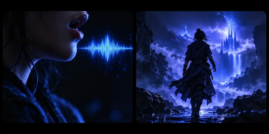Finished-looking visual scene after workflow comparison